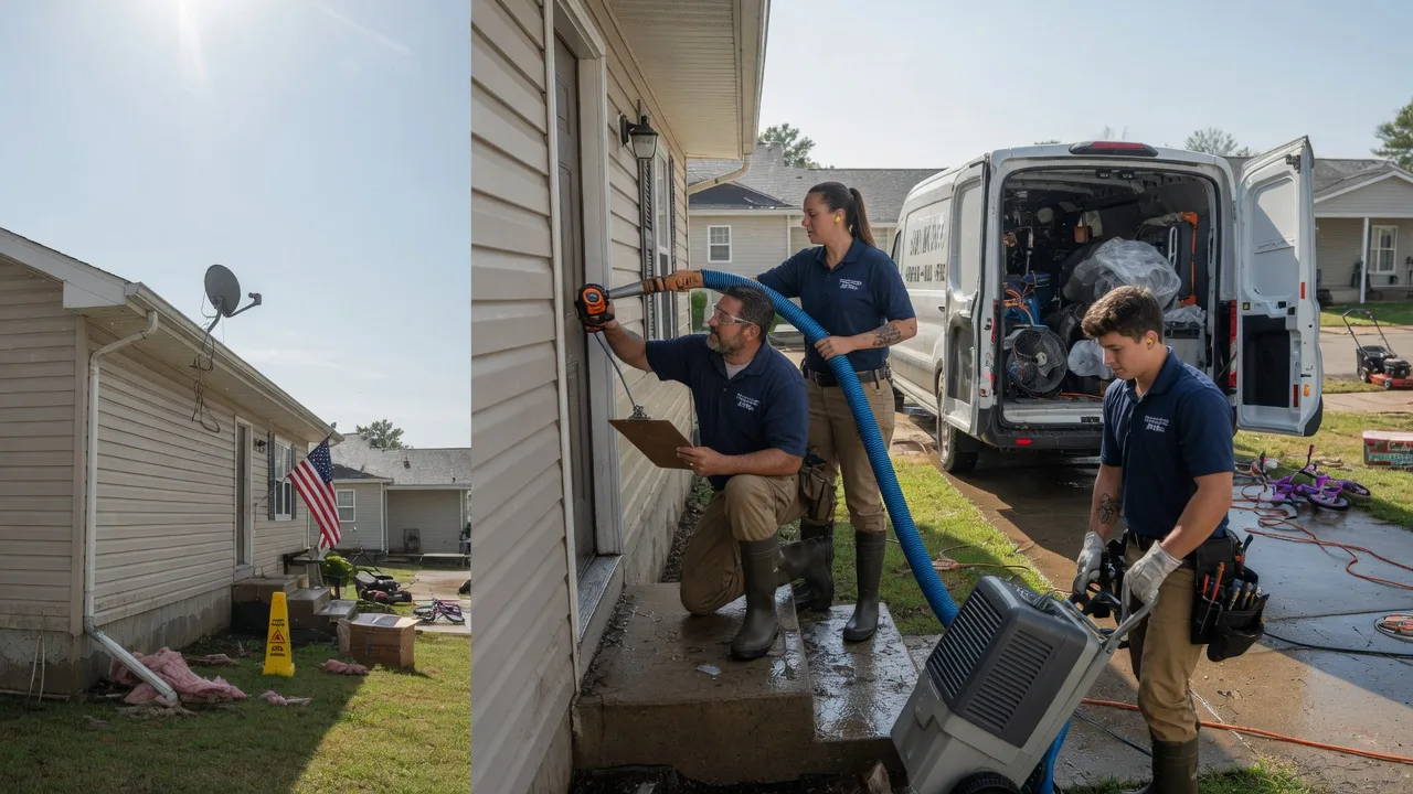 Ceiling Water Damage Restoration in Burdick, KS near me